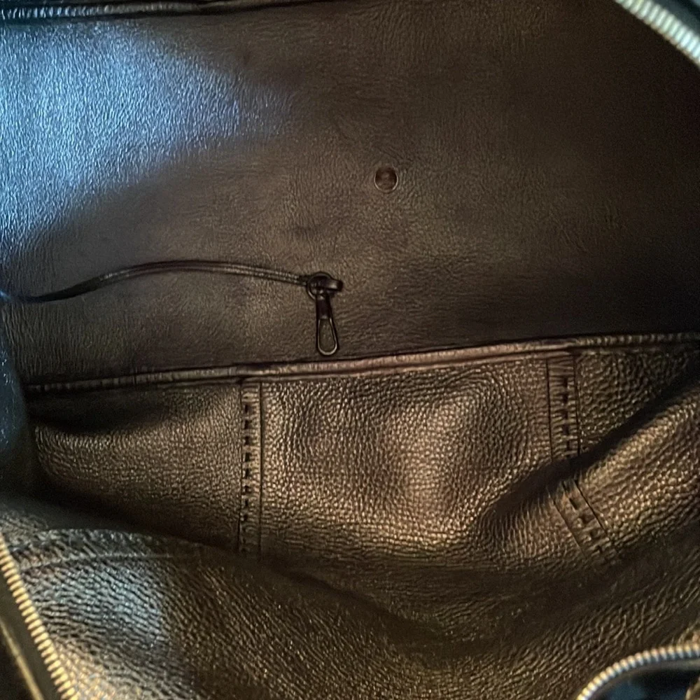 Suede Yves Saint Laurent paris YSL muse overnight duffle camping travel